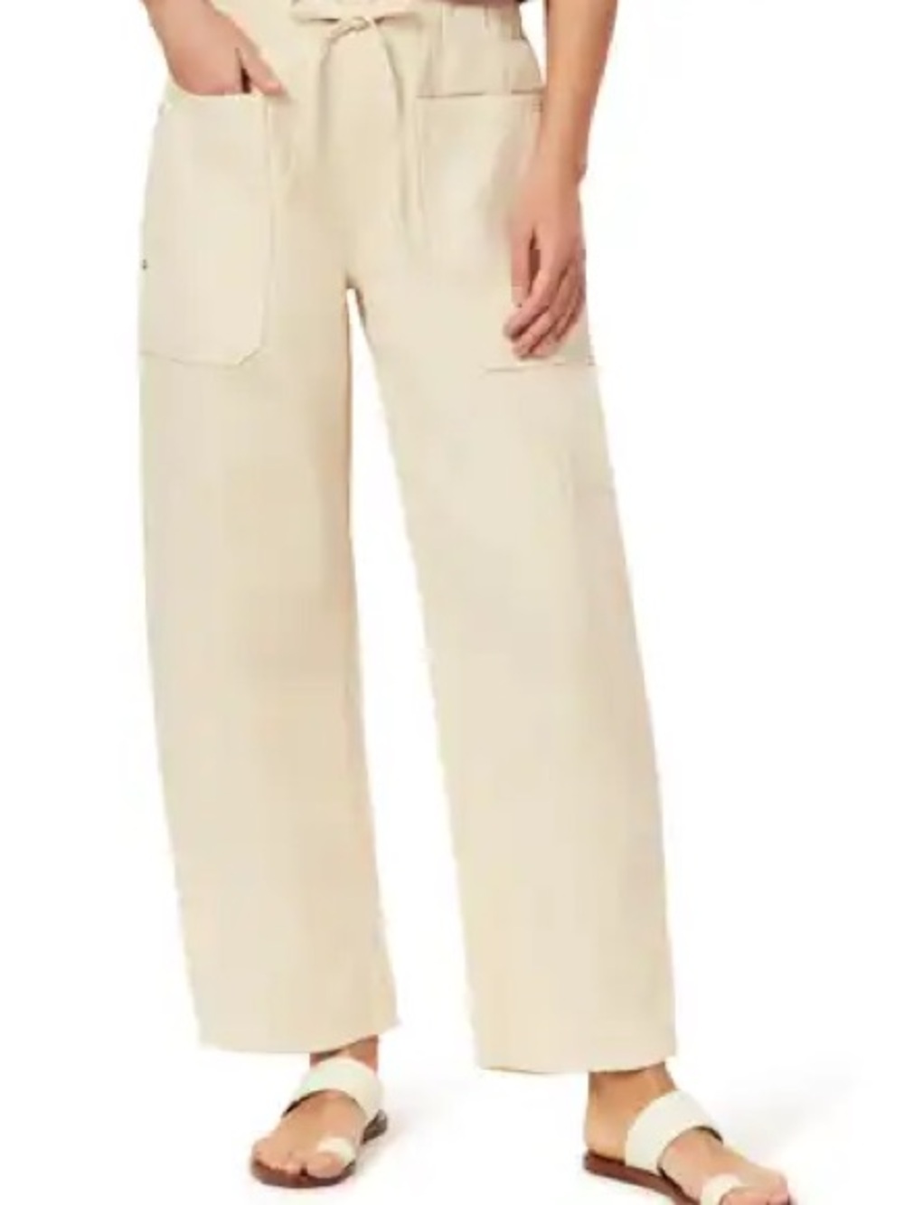 Scotch & Soda Arch Barrel Leg Pull on Pants in Tan